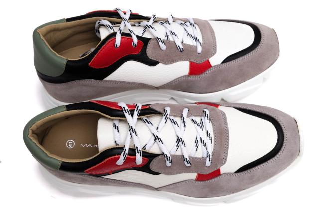 ○マクリス MAKRIS 牛革 ローカットスニーカー W28 Multi 11 Sneakers 19 ダッドスニーカー メンズ 【中古】 中古_4