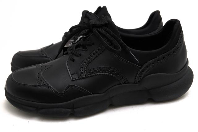 ○ヒロシツボウチ HIROSHI TSUBOUCHI Men‘s Bigi メンズビギ別注 牛革 ローカットスニーカー M0193ESH102 ウイングチップ メンズ   中古