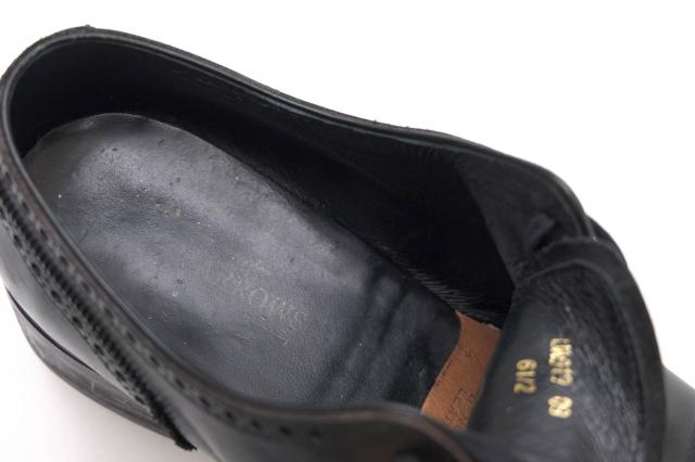 ○ユナイテッドアローズ UNITED ARROWS 牛皮 子ウシ 商行為シューズ UA019 UDBS LTHR SEMI/B セミブローグ キャップトゥ メンズ  中古