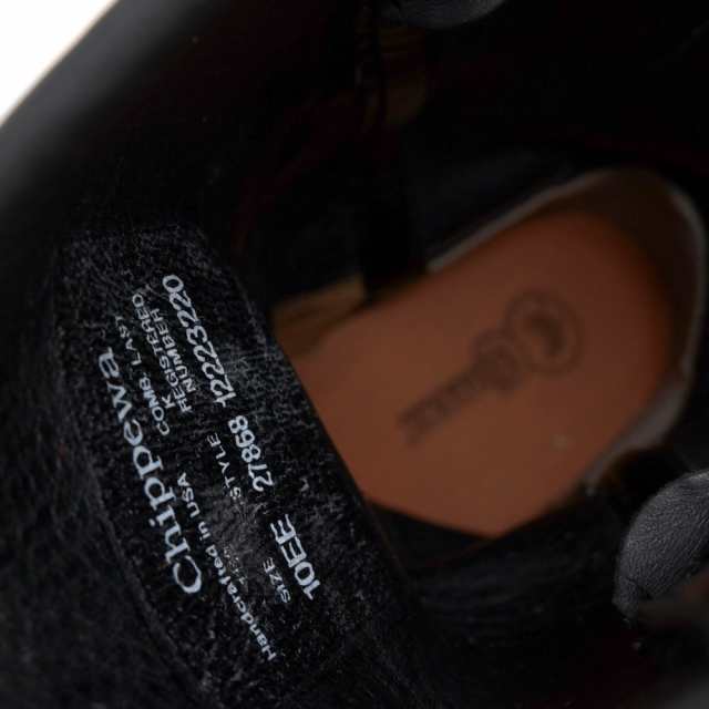 チペワ／CHIPPEWA エンジニアブーツ シューズ 靴 メンズ 男性 男性用レザー 革 本革 ブラック 黒  27868 12inch HARNESS BOOT リングハーネスブーツ Vibramソール グッドイヤーウェルト製法