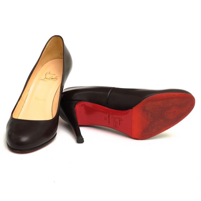 ○クリスチャン ルブタン Christian Louboutin カーフ 牛革 パンプス  