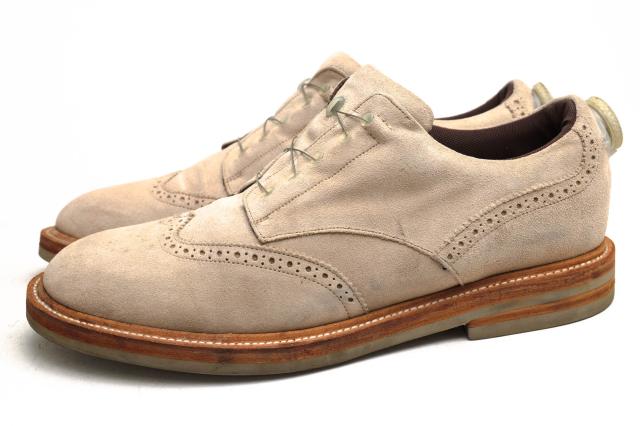 ○スペクタス SPECTUSSHOECO. 牛革 カジュアルシューズ SSC1334004 WING TIP BLUCHER ダイヤル式 ウイングチップ マッケイ製法 Vib 中古