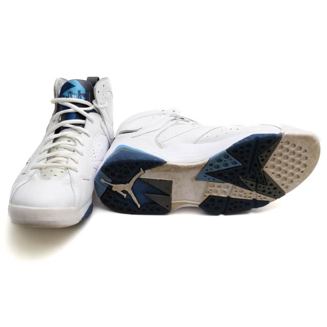 ○ナイキ NIKE ハイカットスニーカー 304775-107 AIR JORDAN 7 RETRO WHITE FRENCH BLUE-FLINT メンズ 【中古】 中古_6