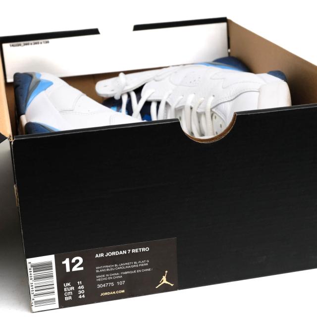 ○ナイキ NIKE ハイカットスニーカー 304775-107 AIR JORDAN 7 RETRO WHITE FRENCH BLUE-FLINT メンズ 【中古】 中古_8