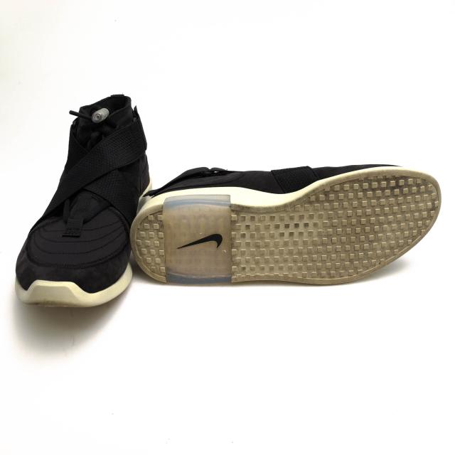 ○ナイキ NIKE 牛革 ハイカットスニーカー AT8087-002 AIR FEAR OF GOD フィアオブゴッド レイド 180 ブラック メンズ 【中古】 中古_5