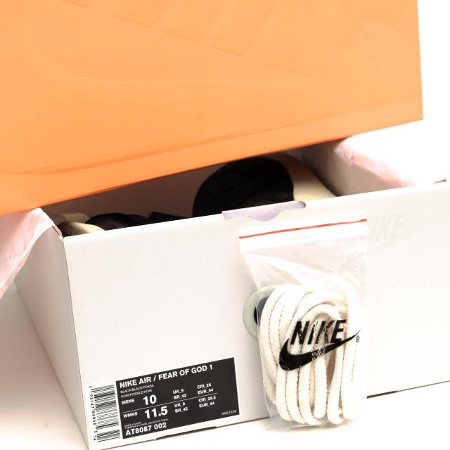 ○ナイキ NIKE 牛革 ハイカットスニーカー AT8087-002 AIR FEAR OF GOD フィアオブゴッド レイド 180 ブラック メンズ 【中古】 中古_7