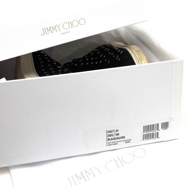○ジミーチュウ Jimmy Choo 牛革 ハイカットスニーカー COLT スター