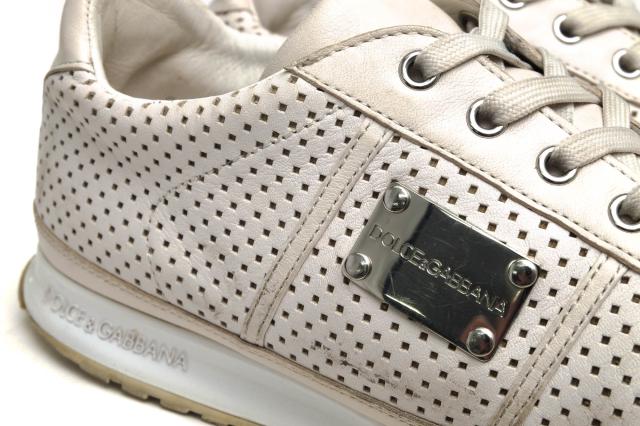 ○ドルガバ DOLCE＆GABBANA 牛革 カーフ ローカットスニーカー CS0638