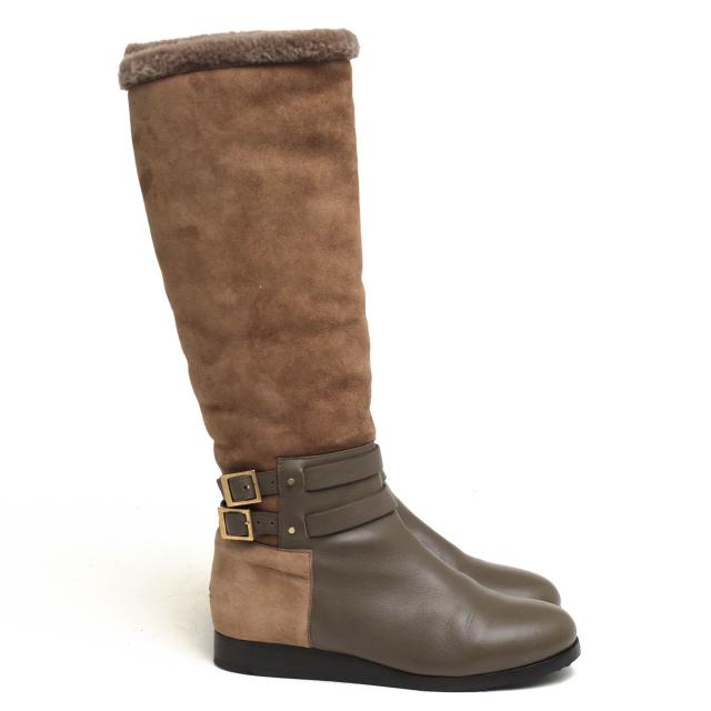○ジミーチュウ Jimmy Choo 牛革 ロングブーツ 142CONVOY ボア ムートン レディース 【中古】 中古_1