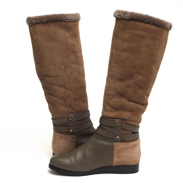 ○ジミーチュウ Jimmy Choo 牛革 ロングブーツ 142CONVOY ボア