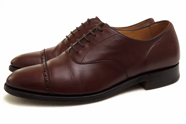 ○ロイドフットウェア Lloyd Footwear 牛革 カーフ ビジネスシューズ M3264M BRACKEN PANDA OXFORD パンチドキャップトゥ ストレー 中古