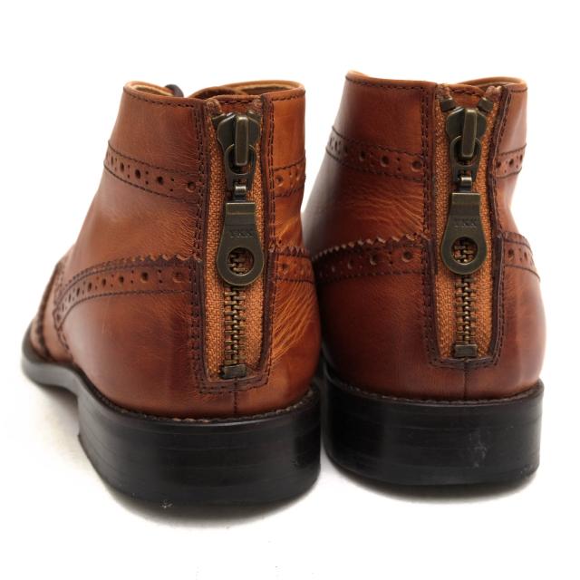 ○パドローネ PADRONE ステアハイド コンビ鞣し 牛革 バックジップ