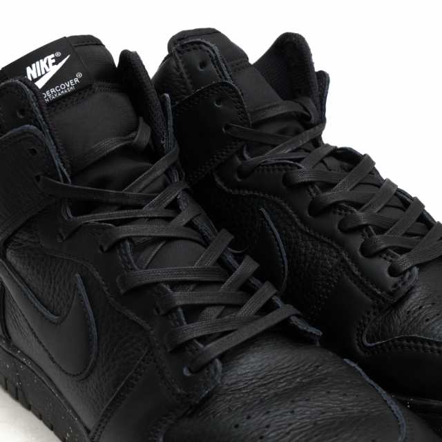 ○ナイキ NIKE UNDERCOVER アンダーカバー別注 Black 天然皮革 牛革 ハイカットスニーカー DQ4121-001 DUNK  HIGH 1985 ダンク ハイ 中古｜au PAY マーケット