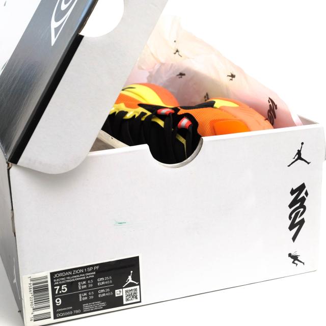 ○ナイキ NIKE Zion Williamson ザイオンウィリアムソン NARUTO ナルト ローカットスニーカー DQ5569-780 JORDAN ZION 1 SP PF ELE 中古_8