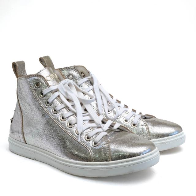 ○ジミーチュウ Jimmy Choo 牛革 ハイカットスニーカー COLT スタースタッズ メンズ 【中古】 中古_1