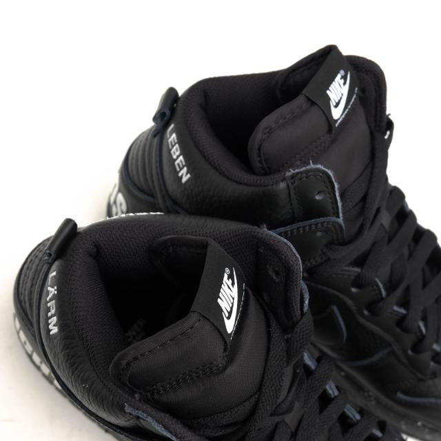 ○ナイキ NIKE UNDERCOVER アンダーカバー別注 Black 天然皮革 牛革 ハイカットスニーカー DQ4121-001 DUNK HIGH 1985 ダンク ハイ 中古_3