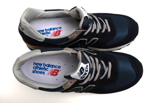 ○ニューバランス NEW BALANCE 25周年記念モデル ナイロンメッシュ プレミアムスエード ローカットスニーカー M576NGA メンズ 【中 中古