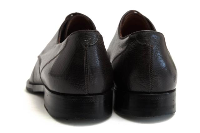 ○アルマーニ GIORGIO ARMANI 牛革 カーフ ビジネスシューズ XGU594 XP912 ウイングチップ シボ革 シュリンクレザー メンズ 【中古 中古 ○アルマーニ GIORGIO ARMANI 牛革 カーフ ビジネスシューズ XGU594