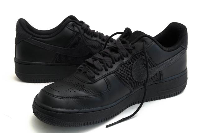 ○ナイキ NIKE Slam Jam スラムジャム ローカットスニーカー DX5590-001 Air Force 1 Low "Black and Off Noir" エアフォース1 ロ 中古