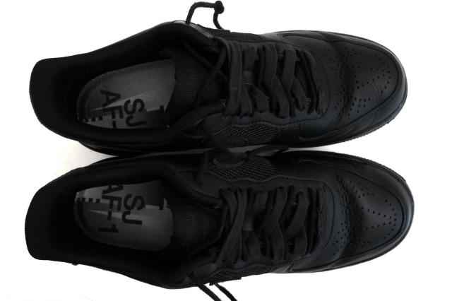 ○ナイキ NIKE Slam Jam スラムジャム ローカットスニーカー DX5590-001 Air Force 1 Low "Black and Off Noir" エアフォース1 ロ 中古