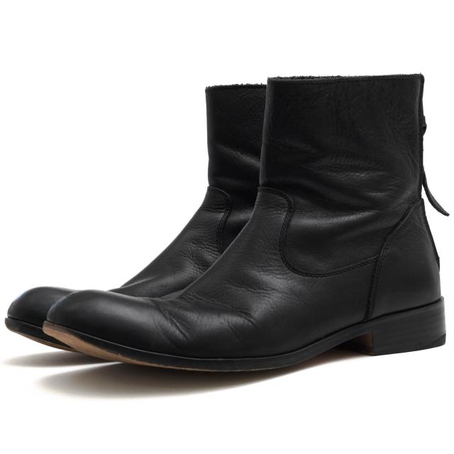 ○パドローネ PADRONE コンビ鞣しステアハイド 牛革 バックジップブーツ PU7885-1101-11C EDWARD エドワード WAX加工 プレーントゥ 中古の通販は