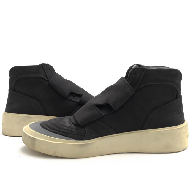 ○フィアオブゴッド FEAR OF GOD ヌバック 牛革 ハイカットスニーカー SKATE MID SNEAKER BLACK NUBUCK 3M TOE メンズ 【中古】 中古_2