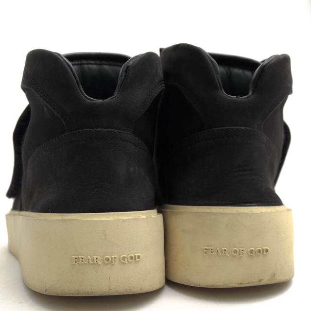 ○フィアオブゴッド FEAR OF GOD ヌバック 牛革 ハイカットスニーカー SKATE MID SNEAKER BLACK NUBUCK 3M TOE メンズ 【中古】 中古_3