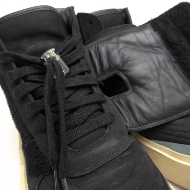 ○フィアオブゴッド FEAR OF GOD ヌバック 牛革 ハイカットスニーカー SKATE MID SNEAKER BLACK NUBUCK 3M TOE メンズ 【中古】 中古_4