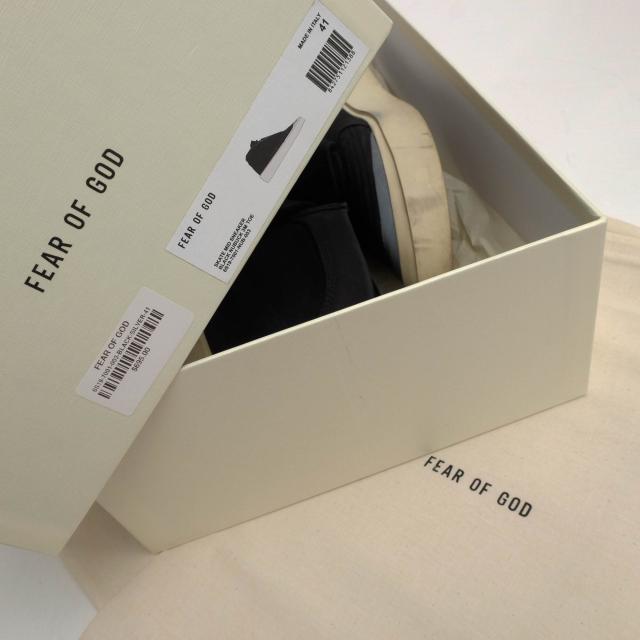 ○フィアオブゴッド FEAR OF GOD ヌバック 牛革 ハイカットスニーカー SKATE MID SNEAKER BLACK NUBUCK 3M TOE メンズ 【中古】 中古_8