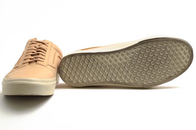 ○ヴァンズ VANS USA企画 ベジタブルタンニン鞣し牛革 ローカットスニーカー VN0A32GJLUI Old Skool DX Veggie Tan オールドスクー 中古
