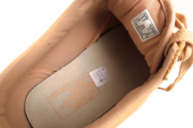 ○ヴァンズ VANS USA企画 ベジタブルタンニン鞣し牛革 ローカットスニーカー VN0A32GJLUI Old Skool DX Veggie Tan オールドスクー 中古