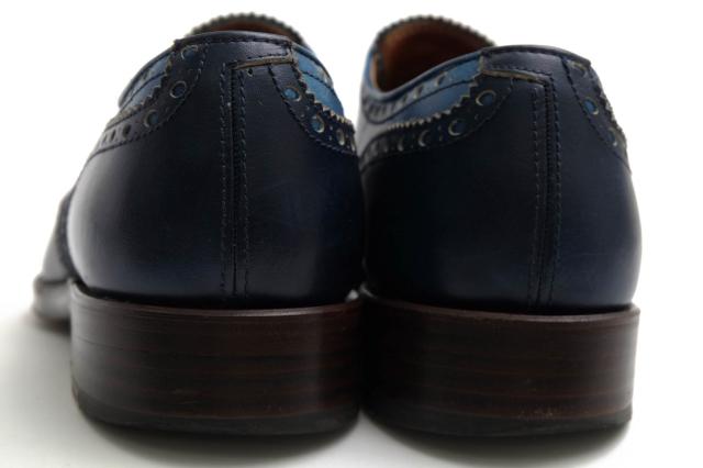 ○ユニオンインペリアル UNION IMPERIAL SEKItoWAセキトワ スクモレザー 牛革 ビジネスシューズ SW001 メダリオン ウイングチップ 中古_3