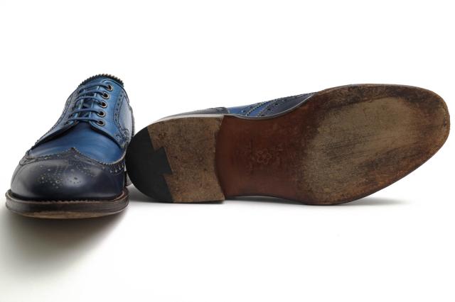 ○ユニオンインペリアル UNION IMPERIAL SEKItoWAセキトワ スクモレザー 牛革 ビジネスシューズ SW001 メダリオン ウイングチップ 中古_6