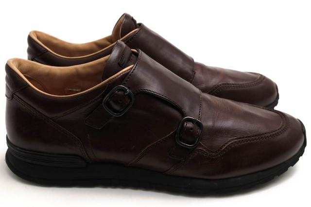 ○トッズ TOD'S 牛革 カーフ ローカットスニーカー XXM0XG0N540DVRS800 FIBBIETTE SPORTIVO XG ダブルモンクストラップ メンズ 【 中古_1