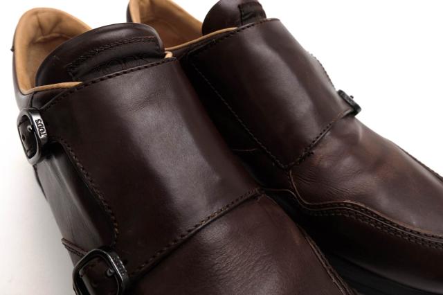 ○トッズ TOD'S 牛革 カーフ ローカットスニーカー XXM0XG0N540DVRS800 FIBBIETTE SPORTIVO XG ダブルモンクストラップ メンズ 【 中古_5