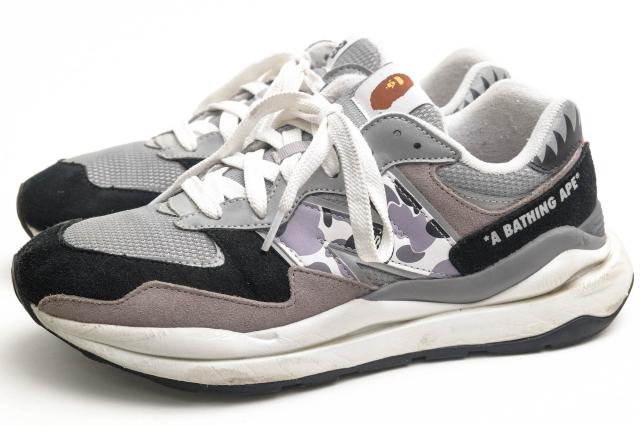 ○ニューバランス NEW BALANCE A BATHING APE 57/40 ローカットスニーカー M5740BAP 迷彩・カモフラージュ柄 メンズ 【中古】 中古