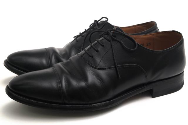 ○スコッチグレイン SCOTCH GRAIN ヨーロピアンボックスカーフ 牛革 匠シリーズ ビジネスシューズ HG-0530 ストレートチップ グッ  中古