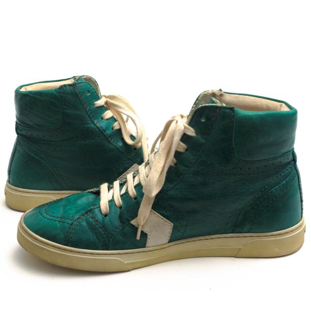 ○サンローラン YVES SAINT LAURENT 牛革 カーフ ハイカットスニーカー