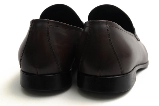 ○グッチ GUCCI 牛革 カーフ コインローファー 253304 GUCCIロゴプレート金具 スリッポン メンズ 【中古】 中古_3