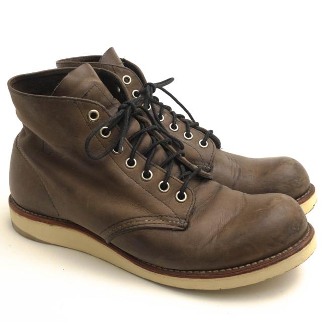○レッドウィング RED WING Gray Rough & Tough 牛革 トラクショントレッドソール マウンテンブーツ 8152 6inch PLAIN TOE アイリ  中古 ○レッドウィング RED WING Gray Rough & Tough 牛革 トラクション
