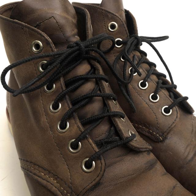 ○レッドウィング RED WING Gray Rough & Tough 牛革 トラクショントレッドソール マウンテンブーツ 8152 6inch PLAIN TOE アイリ  中古 ○レッドウィング RED WING Gray Rough & Tough 牛革 トラクション