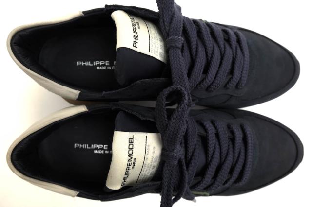 ○フィリップ モデル PHILIPPE MODEL ヌバックレザー 牛革 ローカットスニーカー TWLU NB01 TROPEZ X Vintage Nubuck ヴィンテージ 中古_4