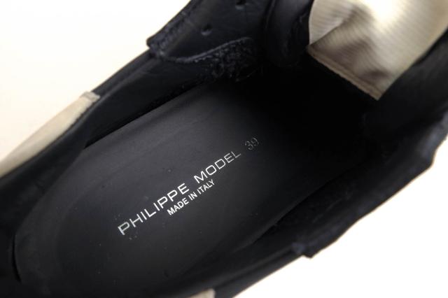 ○フィリップ モデル PHILIPPE MODEL ヌバックレザー 牛革 ローカットスニーカー TWLU NB01 TROPEZ X Vintage Nubuck ヴィンテージ 中古_7