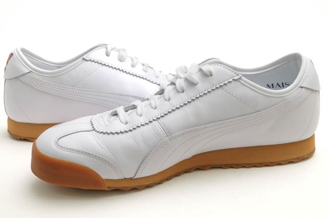 ○プーマ PUMA Maison Kitsune メゾンキツネ ローカットスニーカー 380223-01 ROMA KITSUNE ローマ キツネ 定番 メンズ 【中古】 中古
