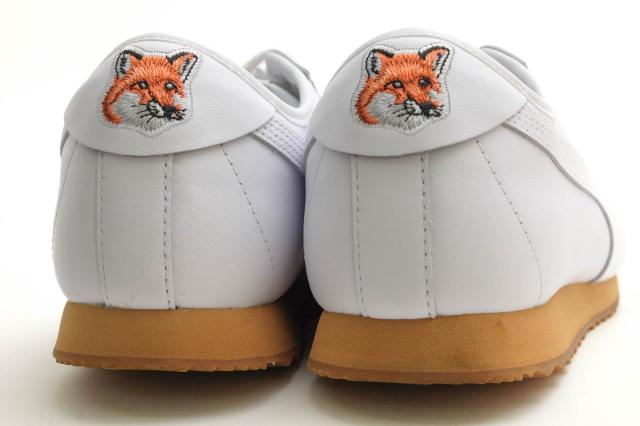 ○プーマ PUMA Maison Kitsune メゾンキツネ ローカットスニーカー 380223-01 ROMA KITSUNE ローマ キツネ 定番 メンズ 【中古】 中古