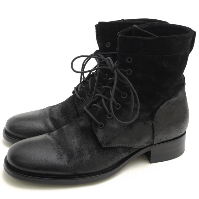 ○ブッテロ BUTTERO 牛革 レースアップブーツ B1101 BROKEラスト マッケイ製法 定番 ヴィンテージ加工 メンズ 【中古】 中古