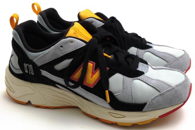 ○ニューバランス NEW BALANCE END.コラボモデル ローカットスニーカー CM878EN Grey Gull ABZORBクッショニングシステム メンズ 中古_1
