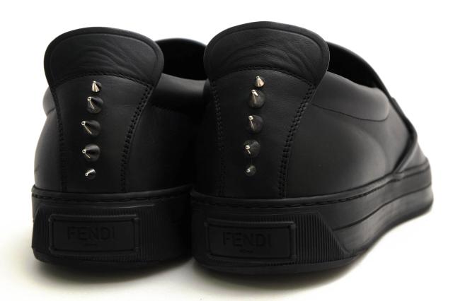 ○フェンディ FENDI BAG BUGS 牛革 カーフ ローカットスニーカー 7E1070 M.SNEAKER CALF LEATHER バッグバグズ モンスター スリッ  中古_3