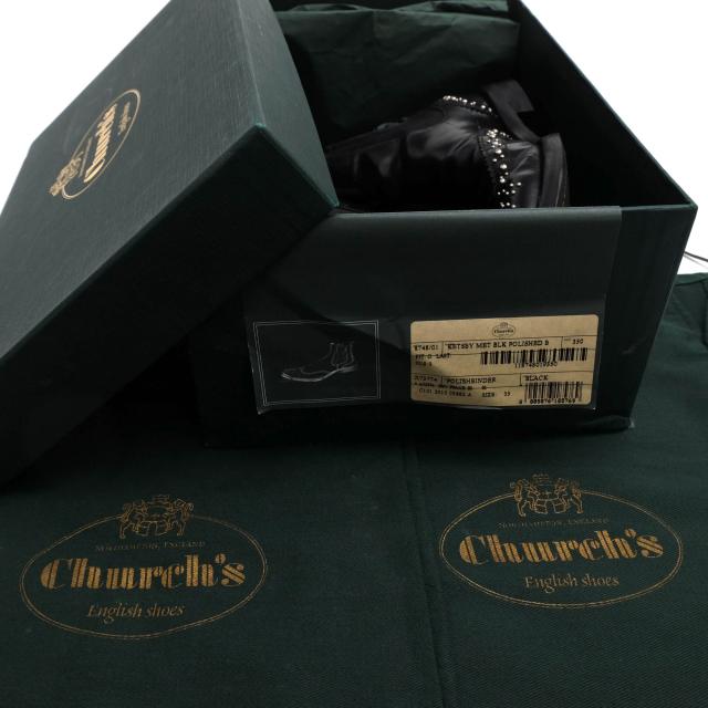 ○チャーチ Church's ポリッシュドバインダーカーフ 牛革 サイドゴア