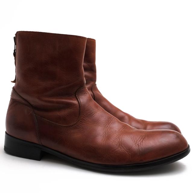 ○パドローネ PADRONE コンビ鞣しステアハイド 牛革 バックジップ